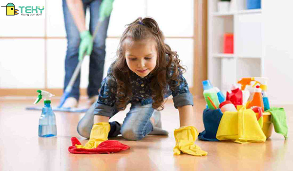 Trẻ tự làm công việc nhà