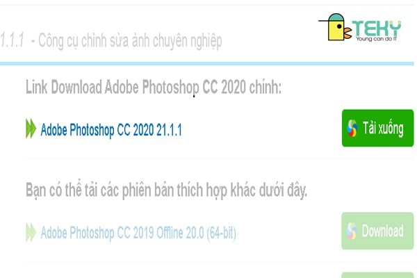 Bước 2 Cách tải phần mềm Photoshop về máy tính