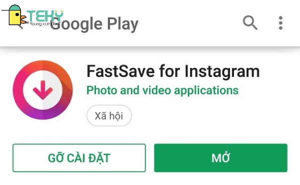 Ứng dụng Fastsave hỗ trợ tải ảnh Instagram