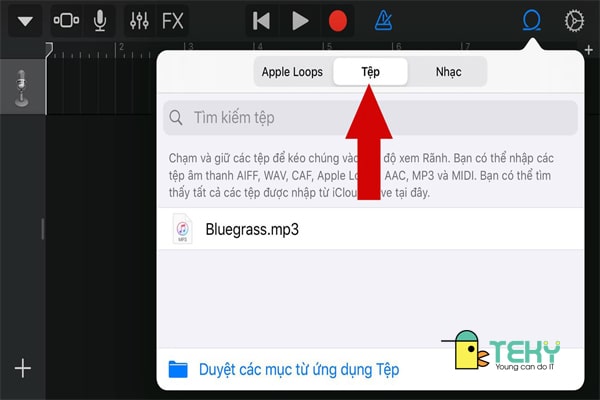 Bước 5 Cài nhạc chuông iPhone thông qua GarageBand.