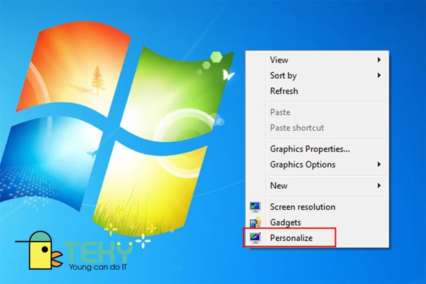 Cách cài màn hình máy tính Windows 7