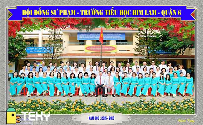 Các giáo viên tại trường tiểu học Him Lam