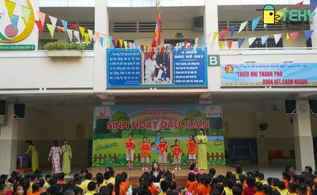 Trường Tiểu học Nguyễn Thái Bình tổ chức hoạt động ngoại khóa