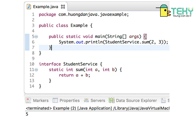 Ví dụ về Static trong Java