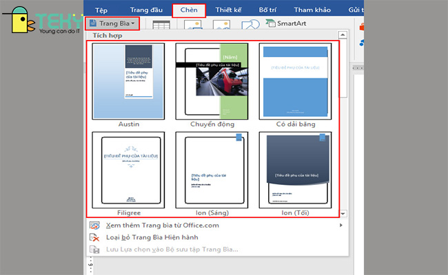 Cách tạo bìa trong word 2016 tốt nhất bạn nên biết