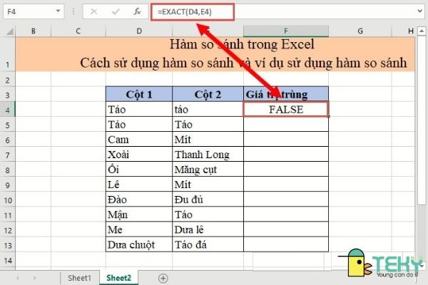 Hàm So Sánh Giá Trị Trong Excel: Hướng Dẫn Chi Tiết và Thủ Thuật Hữu Ích