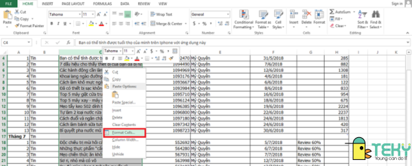 cách xuống dòng trong Excel