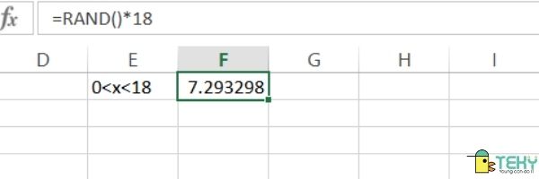 hàm RANDOM trong Excel