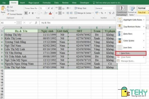Cách tô màu trong Excel giúp nổi bật nội dung để bạn dễ dàng làm việc