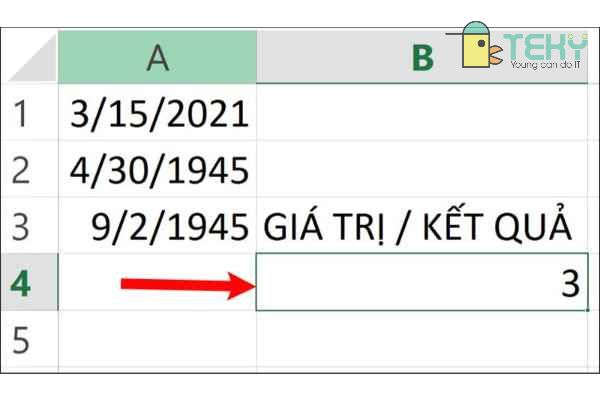 Hướng dẫn sử dụng hàm month trong Excel đơn giản và dễ hiểu nhất