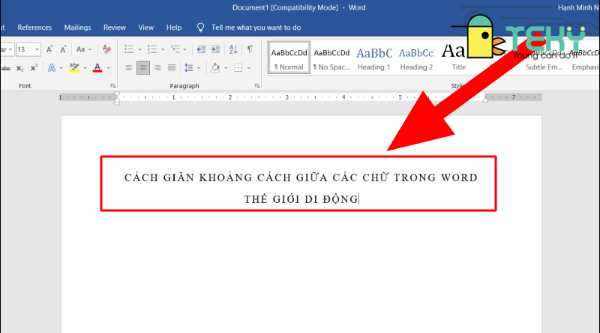 Hướng dẫn cách cách co chữ trong word