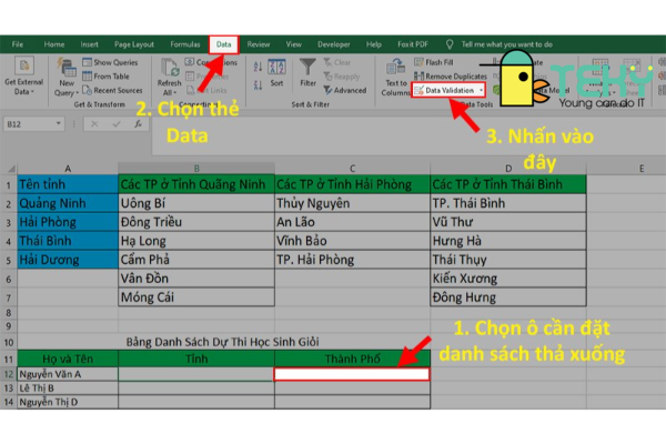 Hướng dẫn cách tạo lựa chọn trong excel đơn giản nhất