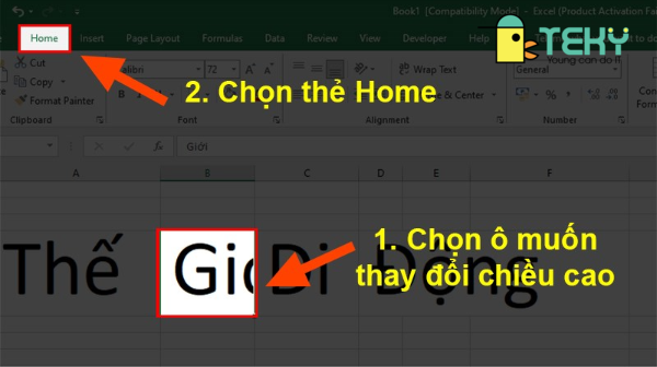 Hướng dẫn chỉnh ô theo chiều ngang trong excel