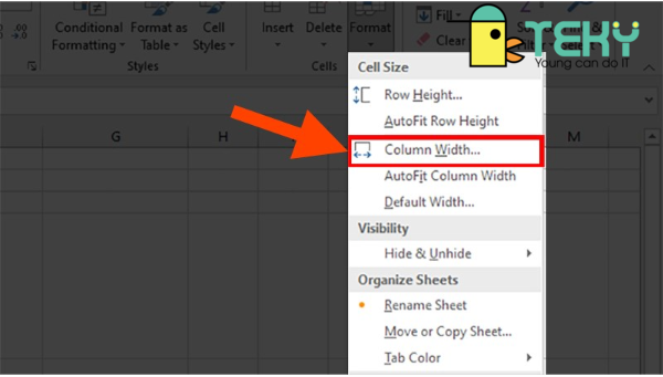 Hướng dẫn chỉnh ô theo chiều ngang trong excel