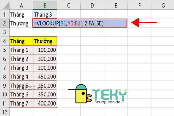 Hướng dẫn sử dụng hàm offset trong excel