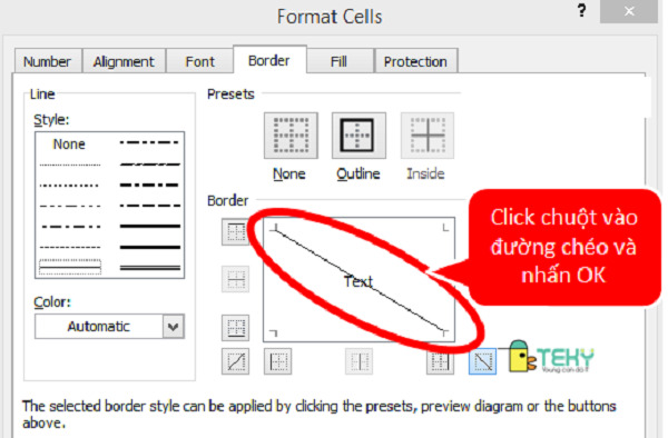 Tại sao cần gạch chéo ô trong excel?