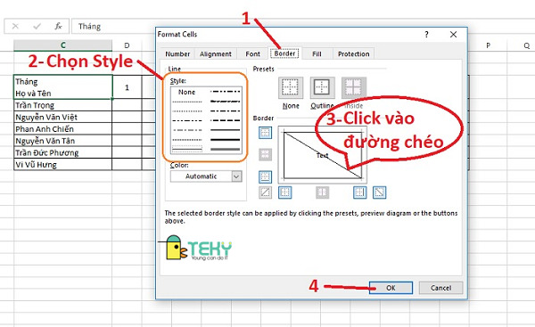 Sử dụng công cụ vẽ trong excel