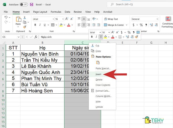 Cách sắp xếp thứ tự A B C trong Excel