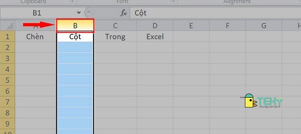 Hướng dẫn thêm cột trong Excel