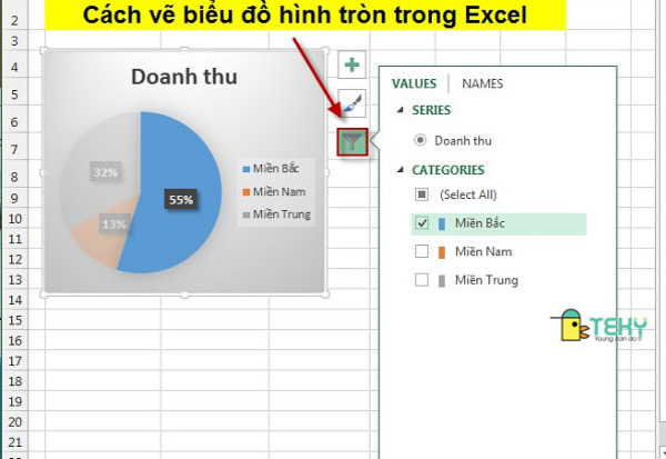 Vẽ biểu đồ tròn trong Excel là ưu điểm của phần mềm này. Bạn chỉ cần một vài cú nhấp chuột và nó sẽ giúp bạn tạo ra một biểu đồ đẹp và chuyên nghiệp. Hãy xem hình ảnh liên quan để khám phá tiềm năng của việc vẽ biểu đồ tròn trong Excel.