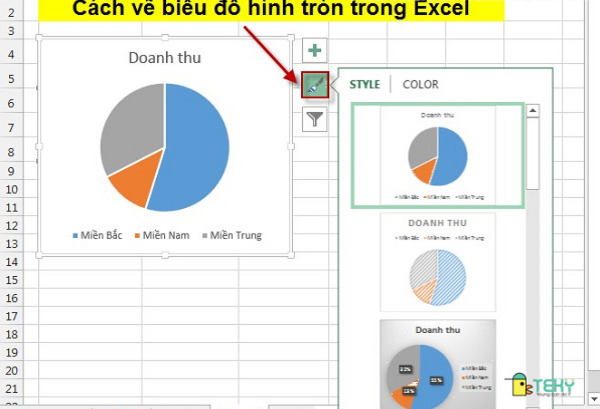 Cách vẽ biểu đồ tròn trong excel đơn giản và dễ hiểu