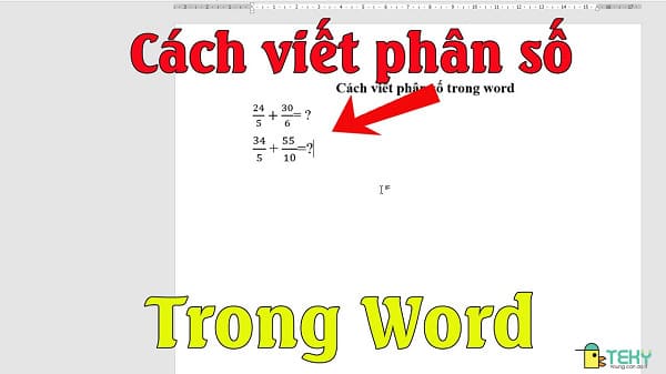 Khái niệm phân số 