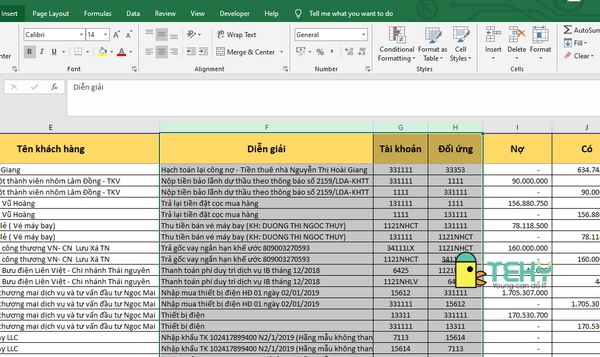 Cách xóa cột trong excel