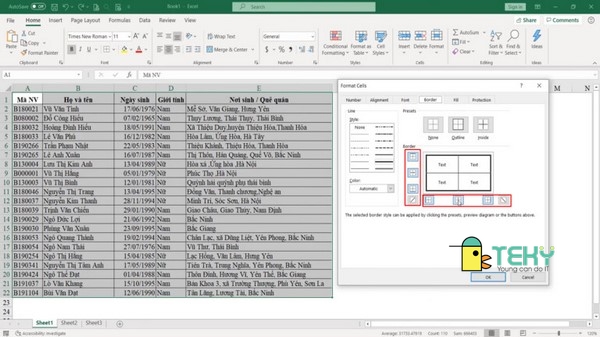 Cách xóa cột trong excel