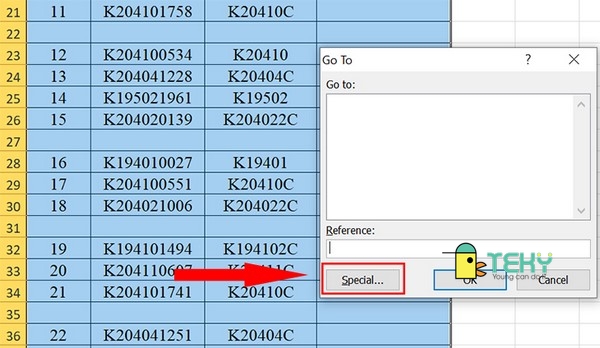 Cách xóa cột trong excel