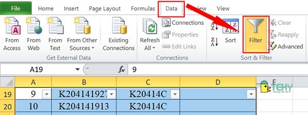 Cách xóa cột trong excel