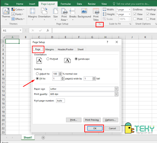 Hướng dẫn cách chỉnh trang in trong excel một cách nhanh nhất