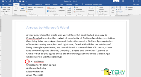 Hướng cách tạo dấu mũi tên trong word đơn giản