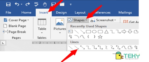 Hướng cách tạo dấu mũi tên trong word đơn giản