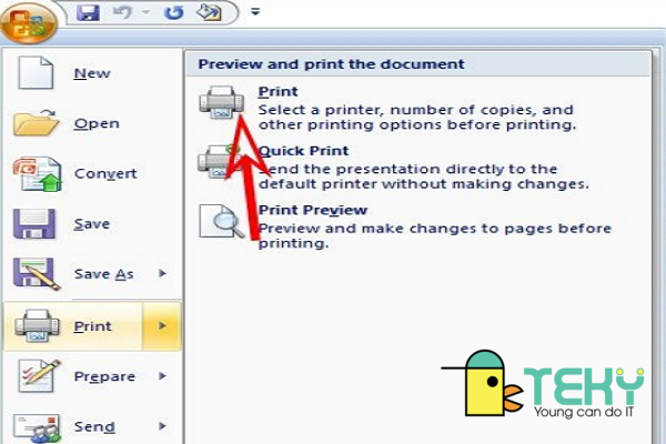 Phím tắt trong powerpoint ctrl+ P dùng để in slide