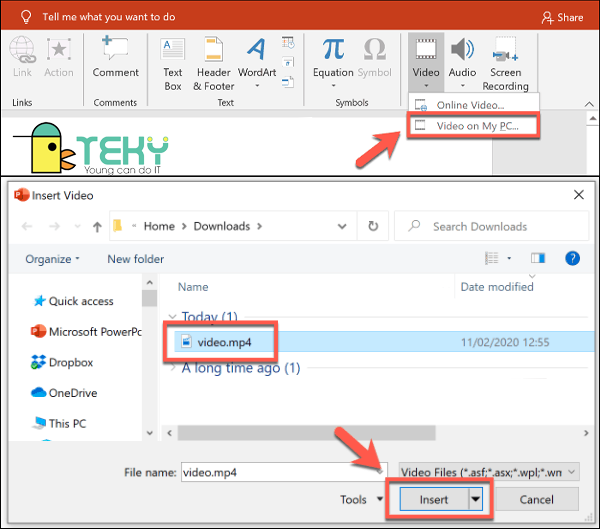 Cách chèn video vào bản trình bày PowerPoint