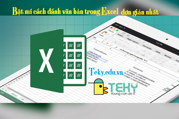 Bật mí cách đánh văn bản trong Excel đơn giản nhất