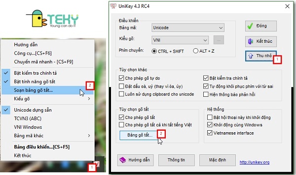 Cách bỏ dấu tiếng Việt trong Excel bằng phần mềm Unikey