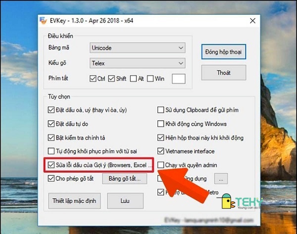 Cách bỏ dấu trong Excel bằng phần mềm EVkey
