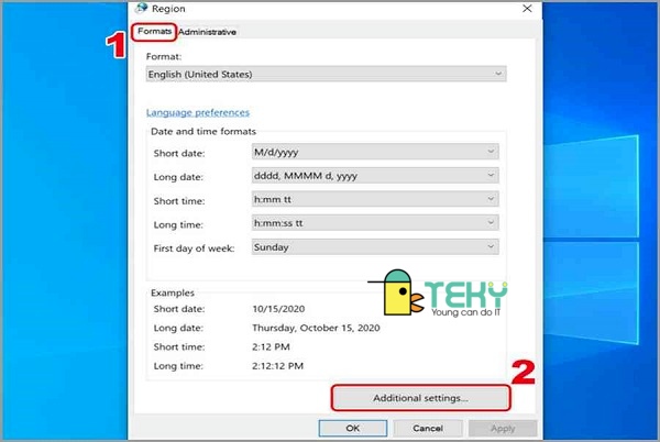 Đổi dấu phẩy thành dấu chấm trong Excel bằng Windows