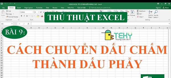 Top 3 cách đổi dấu phẩy thành dấu chấm trong Excel tiện lợi