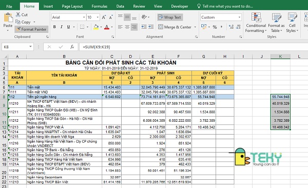 Cách giữ tiêu đề trong Excel bằng cách chuyển vùng dữ liệu thành bảng 