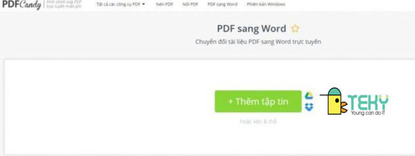 Sử dụng website trực tuyến PDF Candy