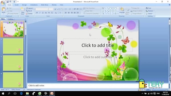 Hãy quên đi những chiếc slide PowerPoint nhàm chán với hình nền mặc định! Thay đổi nền slide PowerPoint của bạn bằng một vài thao tác đơn giản. Chỉ cần theo dõi hướng dẫn đổi nền PowerPoint trên trang web của chúng tôi, bạn sẽ có một bài thuyết trình đẹp mắt hơn.