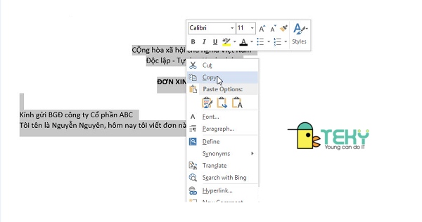 Cách chuyển file Word sang Excel bằng Paste Special