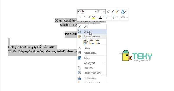 Cách chuyển file word sang excel bằng  Paste Special