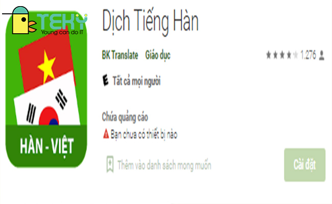 Dịch tiếng Việt sang tiếng Hàn được ưa chuộng