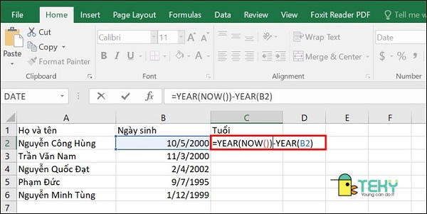 Tham số "year" chỉ định và hướng dẫn năm