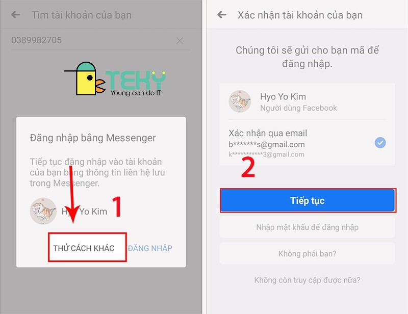 Cách lấy lại mật khẩu Facebook