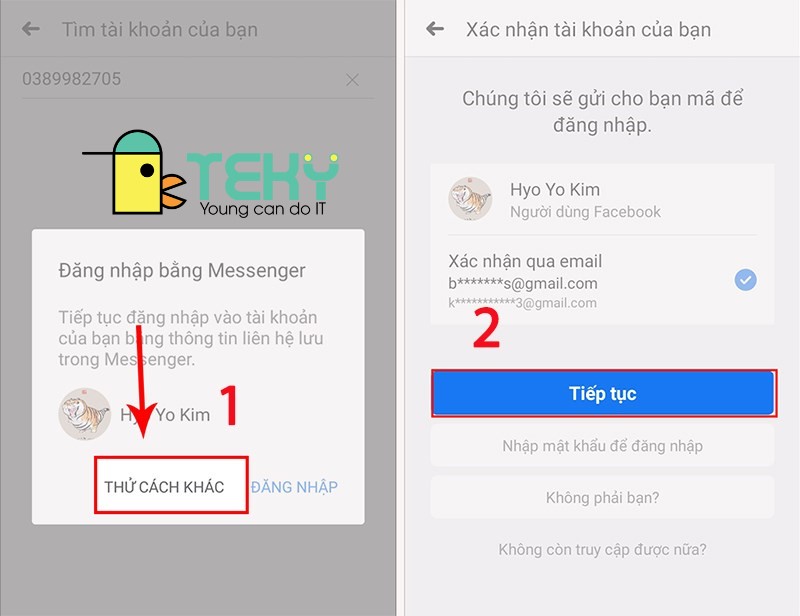 Cách lấy lại mật khẩu Facebook