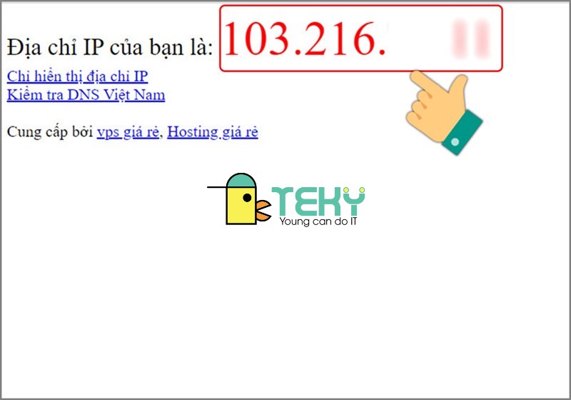 Kiểm tra ip máy tính